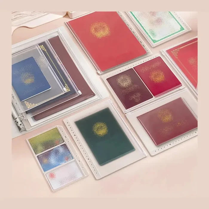 12-pocket family document organizer with visible slots for passports and important papers.