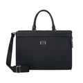 Samsonite 15.6" black briefcase with multiple compartments and a sleek design, ideal for business travel.