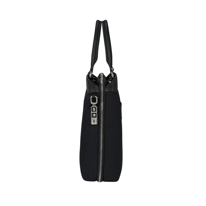 Samsonite Luggage 15.6" black briefcase with padded laptop compartment and shoulder strap.