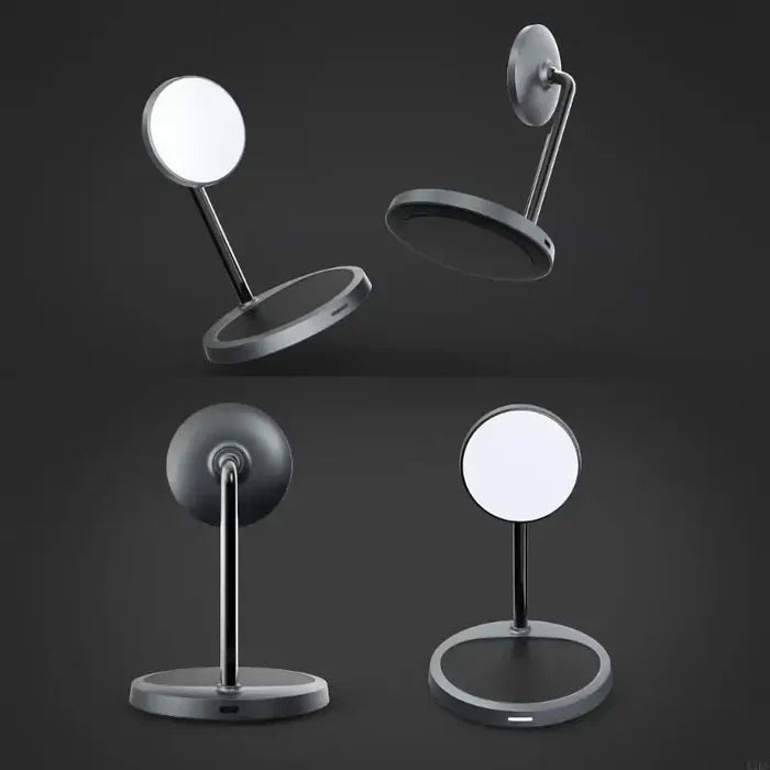 Close-up of the 2-in-1 Wireless Charging Stand's earbuds charging pad