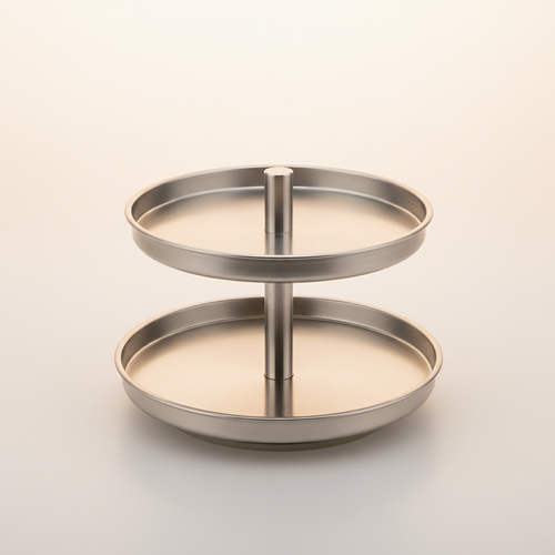 AI placeholder image of a 2-Tier Rotating Lazy Susan Organizer