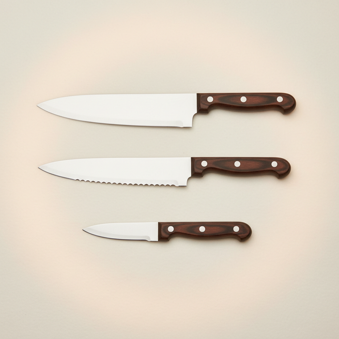 AI placeholder image of a 4 Piece Kitchen Knife Set