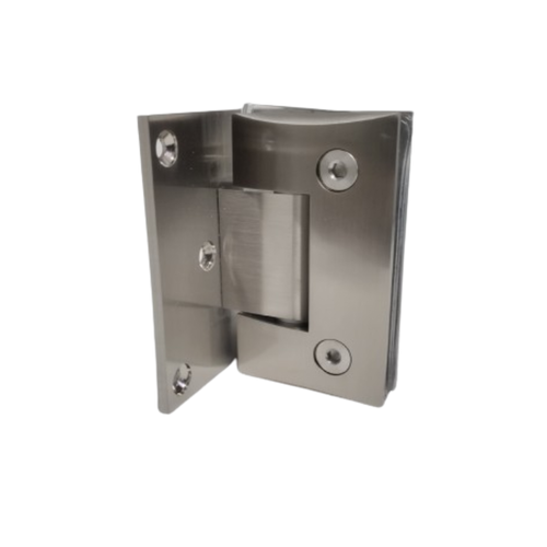 90° Wall to Glass Shower Door Hinge for Frameless Showers (Half Plate)