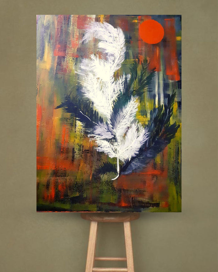 Serene Nature Acrylic Painting – Indiehaat
