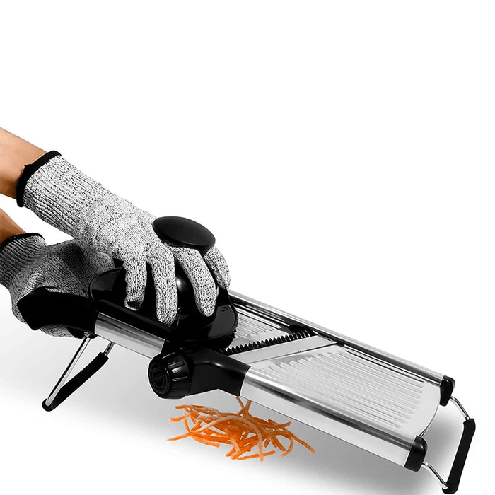 Adjustable Slicer Stainless Steel Vegetable Cutter Chopper Black-0