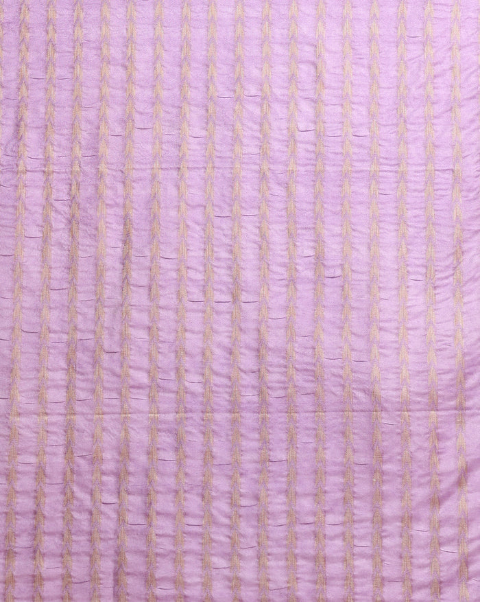 Adorable Khadi Cotton Handcrafted Violet Suit (T+B+D)