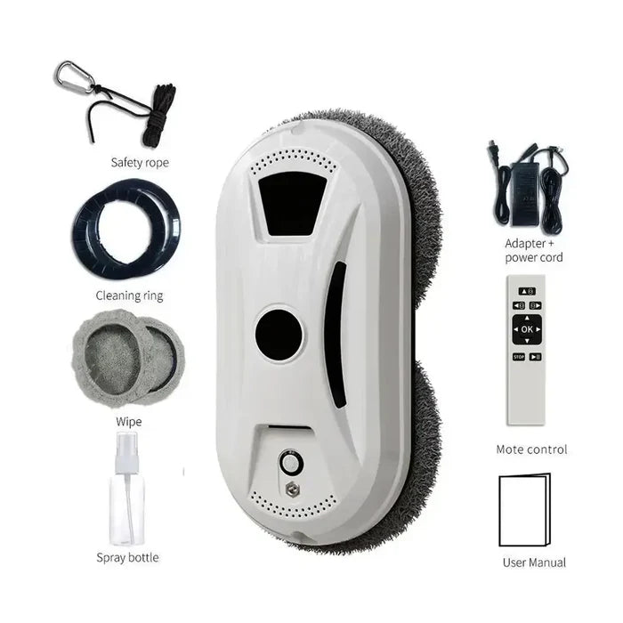 Automatic Window Cleaning Robot – 5600PA Dual Suction, 3 Modes, UPS Backup, Streak-Free Glass Cleaner – Smart Home & Cleaning