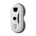 Automatic window cleaning robot with dual-disc suction for streak-free cleaning, featuring a sleek white design.