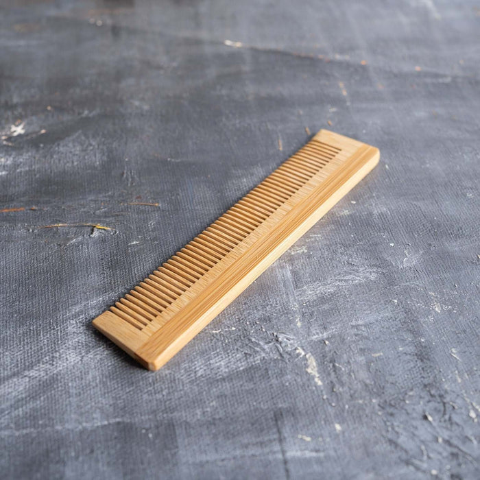 Bamboo hair brush and comb set