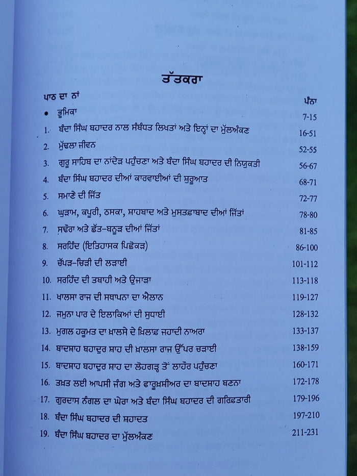 Banda Singh Bahadur ik Itihasik Adhiyan Sukhdayal Punjabi Gurmukhi Panjabi B22
