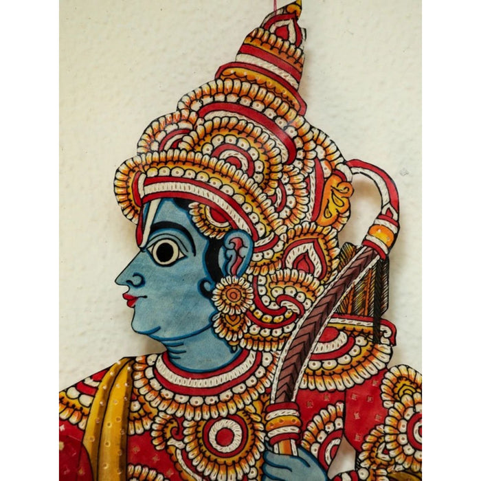 Multicolor Handcrafted Leather Ravana Painting
-Indiehaat