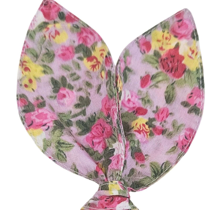 Maison Charlo | Easter Set of 4 Floral Mix Pink Bunny Ears Napkin Rings | Dining Table Decor-2