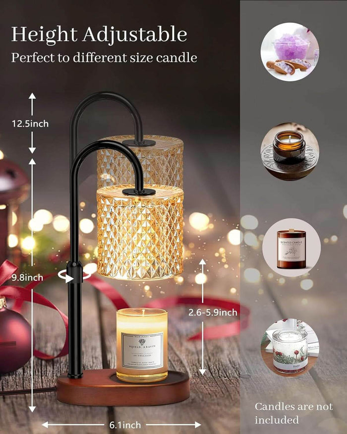 Candle Warmer Lamp 4 Level Dimmer Height Adjustable-4