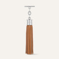 Capsule Tassel Classic | Tan with Silver hardware