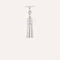 Capsule Tassel Mini | Ivory with Silver hardware