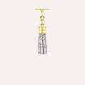Capsule Tassel Mini | Palms with Gold hardware