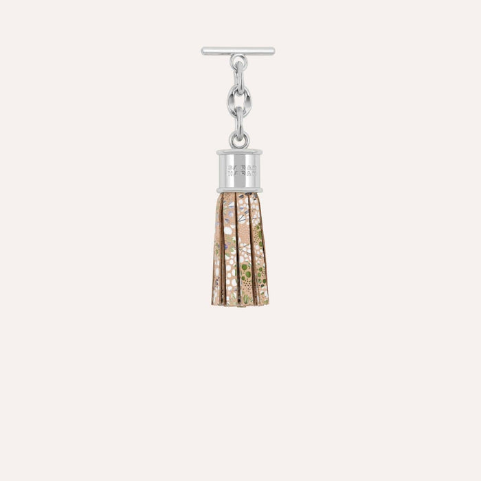 Capsule Tassel Mini | Petal Bloom  with Silver hardware