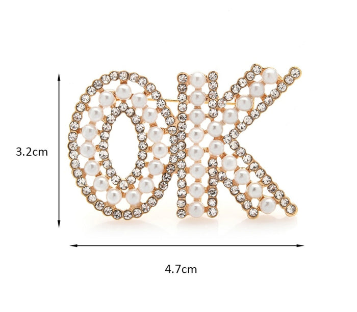 Celebrity OK Brooch design Vintage Look King Broach Gold Silver Plated Pin G81