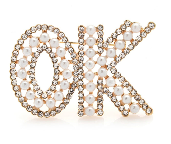 Celebrity OK Brooch design Vintage Look King Broach Gold Silver Plated Pin G81