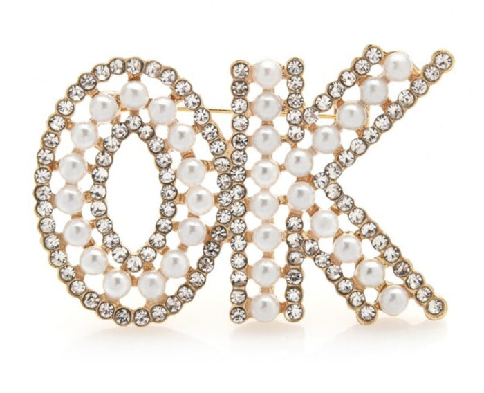 Celebrity OK Brooch design Vintage Look King Broach Gold Silver Plated Pin G81
