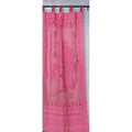 Applique Work Wall Hanging Pink Curtain
Size - 44"X84" (3.5 X 7 Ft)-Indiehaat
