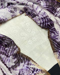 Pure Chanderi Silk Kurti White Color with heavy Chikankari work Dupatta - IndieHaat