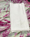 Pure Chanderi Silk Kurti White Color with heavy Chikankari work Dupatta - IndieHaat