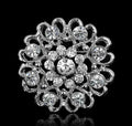 Christmas new year stunning diamonte silver plated brooch pin broach gift rr2