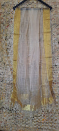 Organza Dupatta â€“ White â€“ Hand Dyed â€“ Indiehaat