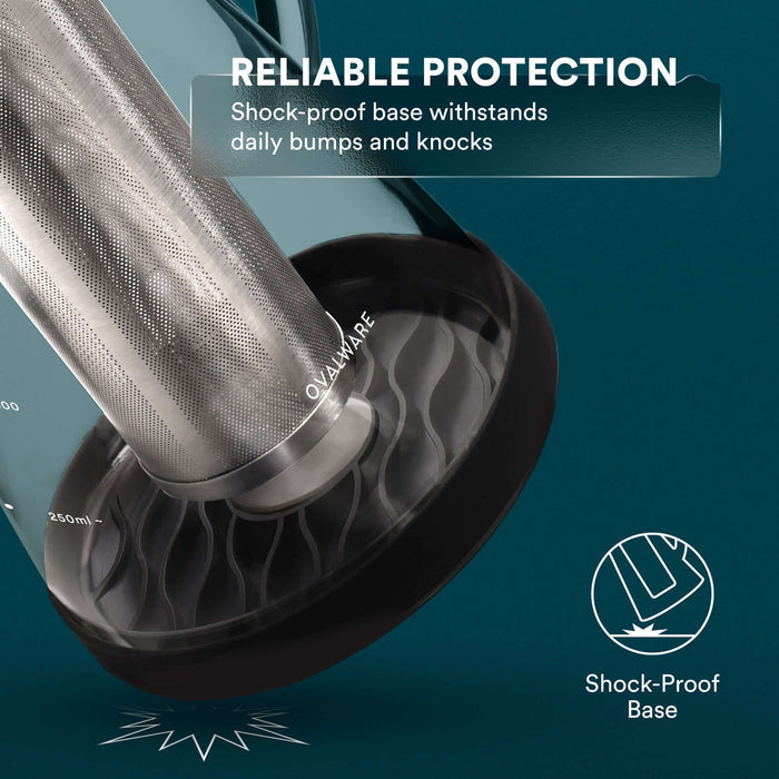 Easy cold brew coffee maker featuring a shock-proof base for reliable protection against daily bumps and knocks.