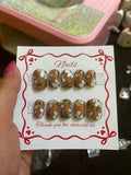 Daisy Bloom Press-On Nails – Handmade Reusable Nail Set
