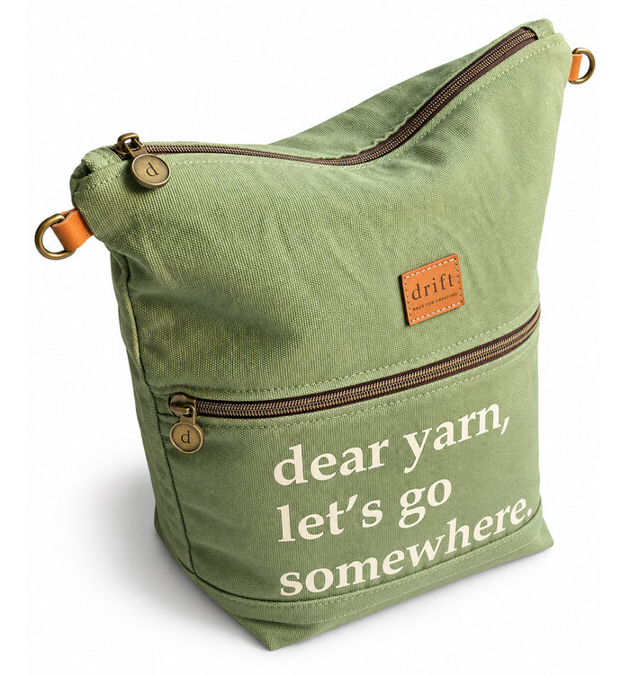 Dear Yarn Project Bag - River Gum