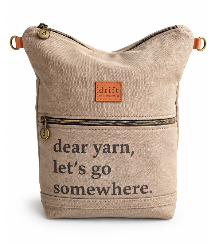 Dear Yarn Project Bag - Stone