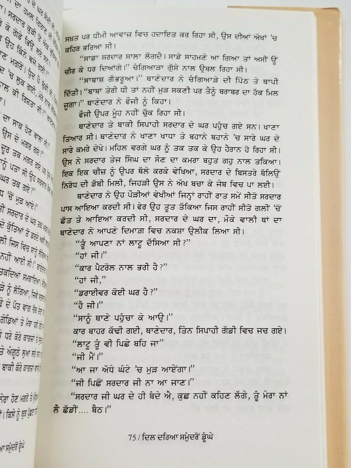 Dil darya samundro doongay novel punjabi buta singh shaad panjabi book b17 new