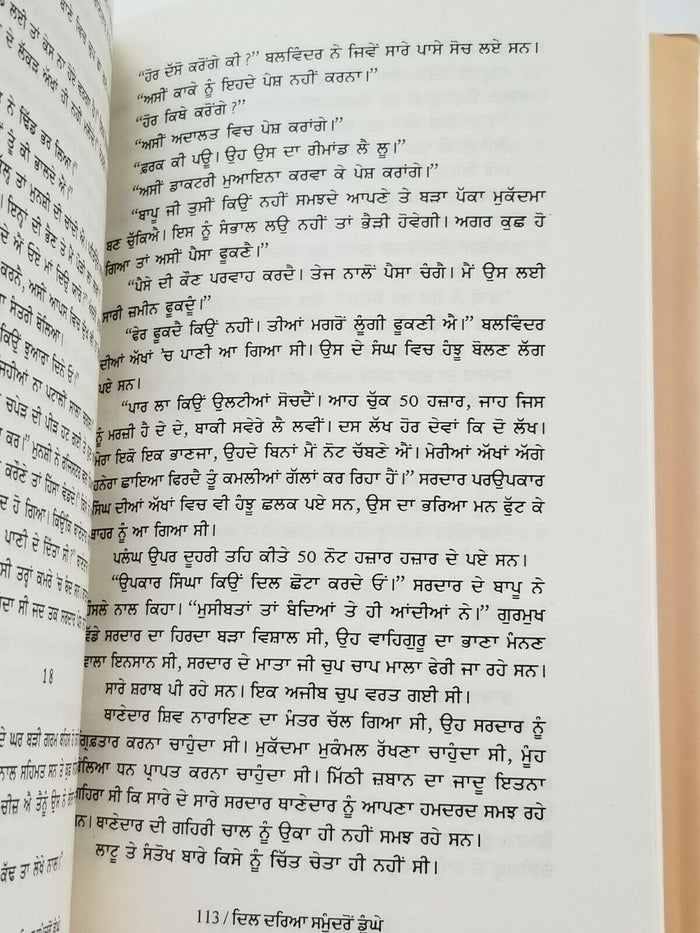 Dil darya samundro doongay novel punjabi buta singh shaad panjabi book b17 new