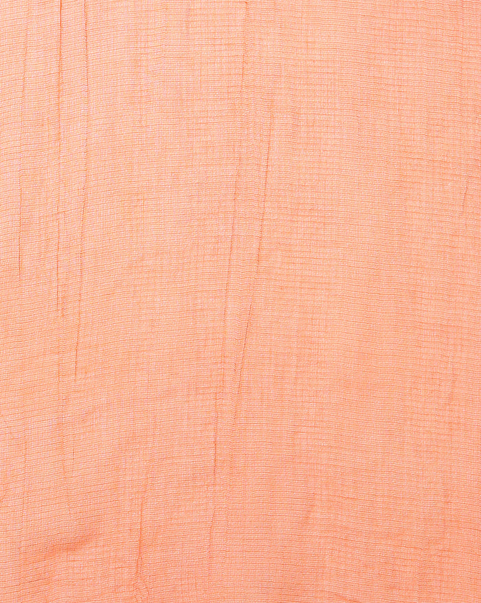 Earthy Bandhej Kota Doria Embroidery Orange Saree Handdyed