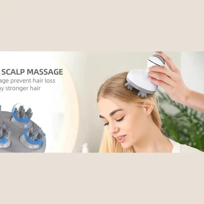 Electric Scalp Massager – Waterproof, Rechargeable, 4 Massage Modes – image 8
