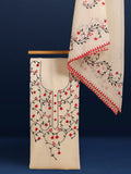 Embroidered Elegant Kota Doria White Suit (Top+Dupatta)