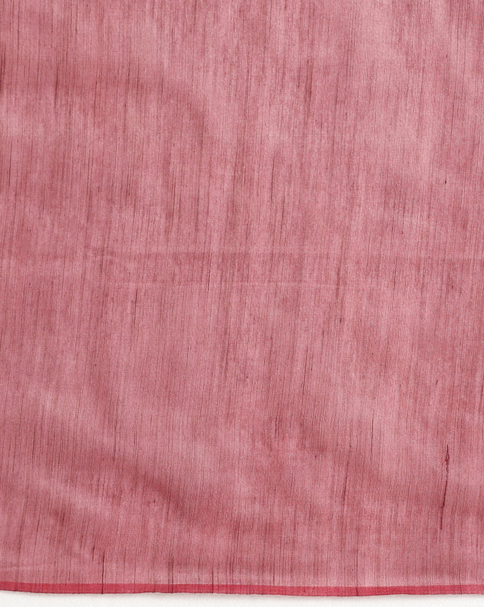 Enchanting Bansbara Tussar Silk Handloom Wine Saree