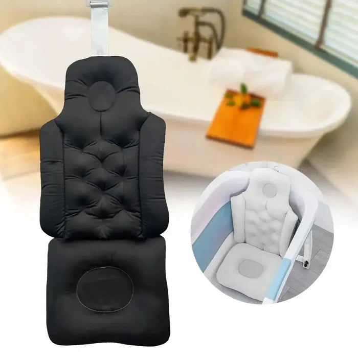 Ergonomic bath pillow and seat cushion for ultimate relaxation