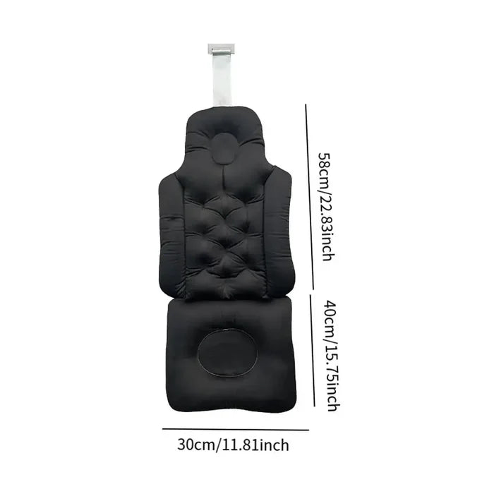Ergonomic bath pillow and seat cushion for ultimate comfort