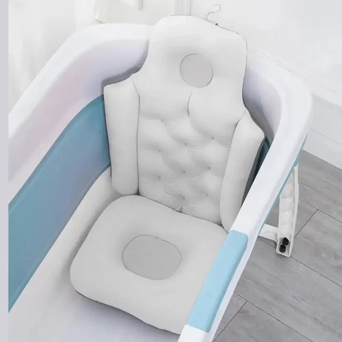 Ergonomic Full-Body Bath Pillow & Seat Cushion – Non-Slip Spa Support for Tub – Bath Accessories