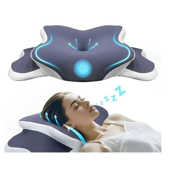 Cervical Memory Foam Pillow – Ergonomic Neck Support for Side, Back & Stomach Sleepers – Pillows & Cushions