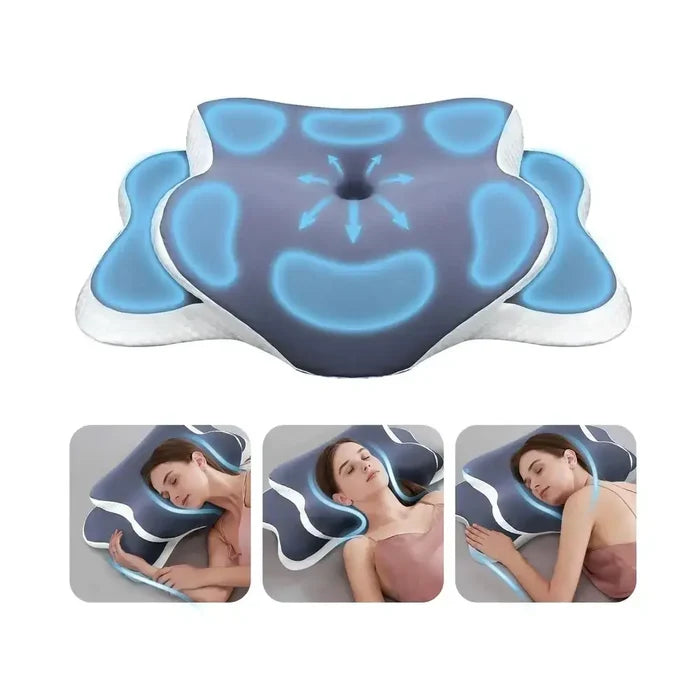 Cervical Memory Foam Pillow – Ergonomic Neck Support for Side, Back & Stomach Sleepers – Pillows & Cushions