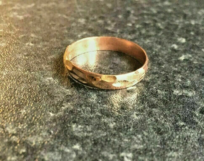 Evil Eye Protection Amulet Pure Copper Punjabi Hindu Sikh Ring Cut Design Challa