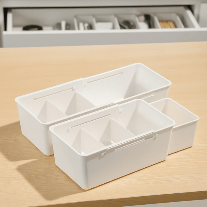 Expandable Drawer Organizer Storage Box | Foldable Divider for Kitchen, Bedroom & Snacks-1