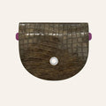 Flap Universal | Flint Patent with Silver hardware