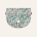 Flap Universal | Green Mosaic with Silver hardware