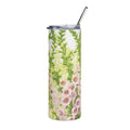 Pretty pink foxgloves on a tumbler