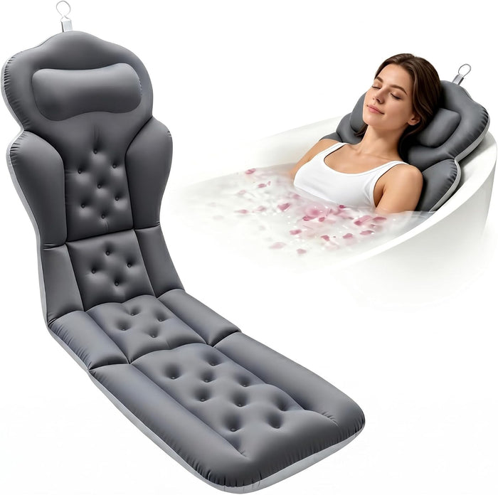 Ciieyuo Bath Pillow for Tub, Full Body Bathtub Pillow, Tub Cushion